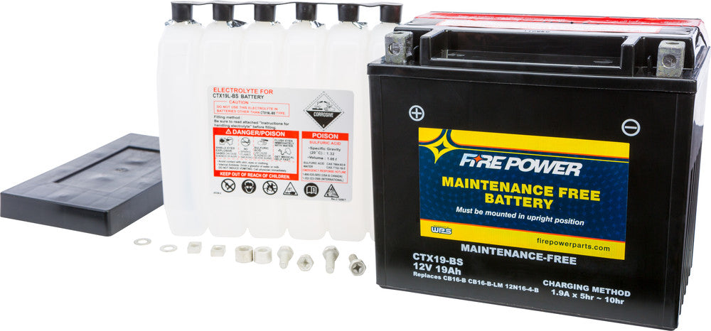 Fire Power Battery CTX19-BS Maintenance Free - Ducati/Harley Davidson