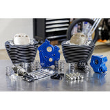 S&S Cycle 129" Power Package Engine Performance Kit - Chain Drive - Oil Cooled - Highlighted Fins - M8