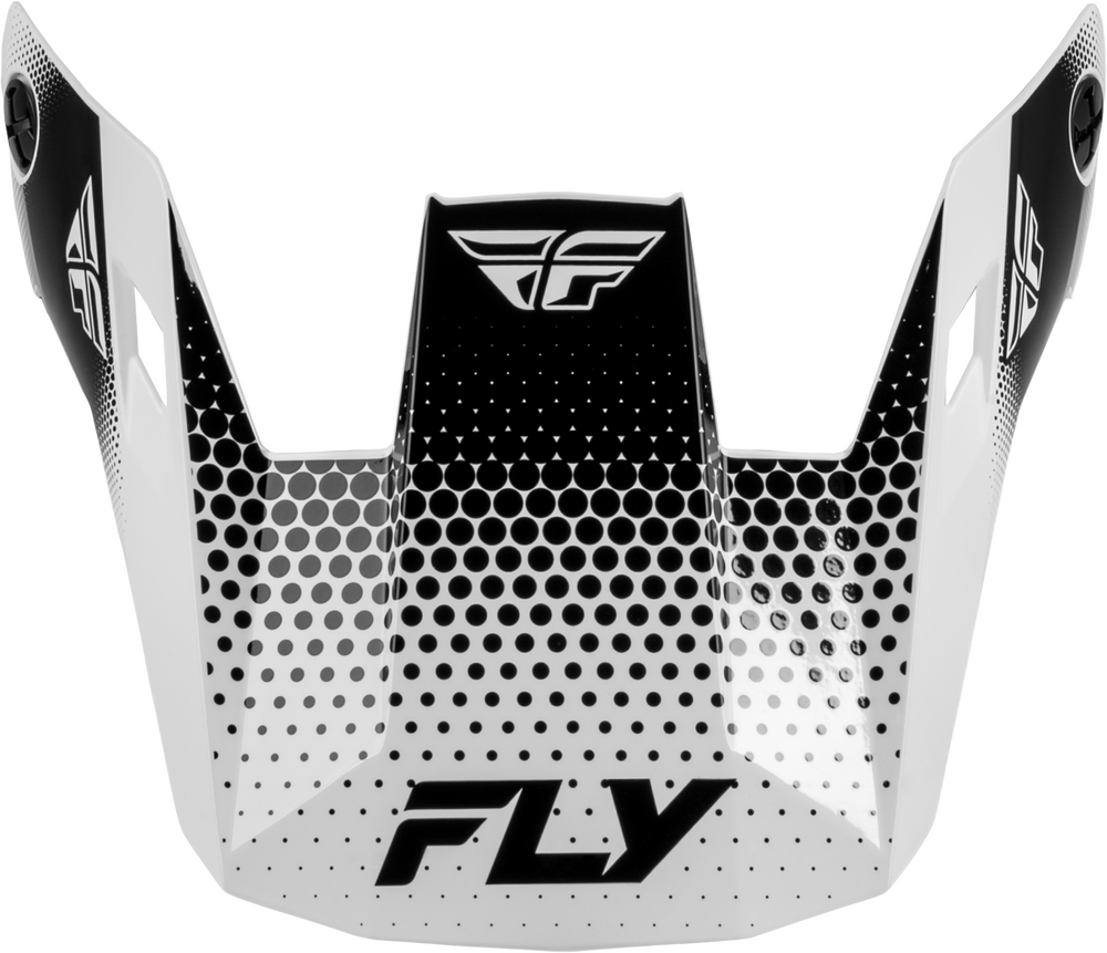 FLY RACING RAYCE SONAR HELMET VISOR WHITE/BLACK