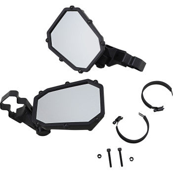 Moose Offroad Elite Pro Mirror Mirror - Elite Pro - Side View - Octagon - Black