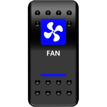 Moose Offroad Rocker Switch Rocker Switch - Fan - Blue