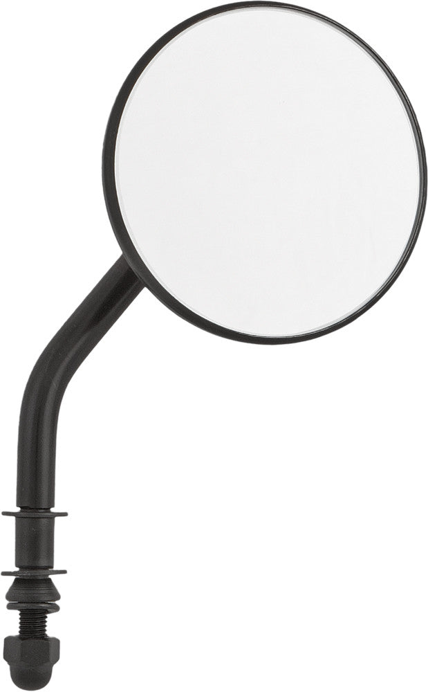 HARDDRIVE 3" ROUND MIRROR W/4" STEM BLACK L/R