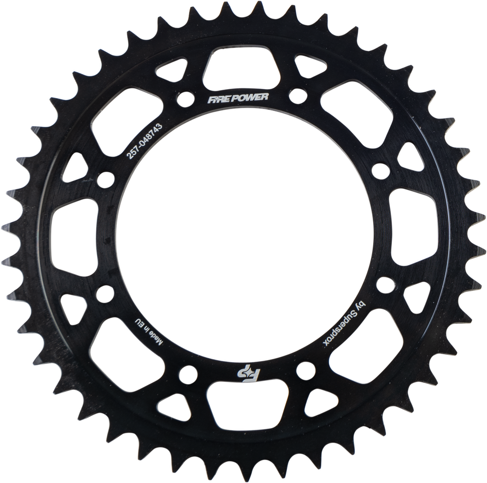 FIRE POWER REAR SPROCKET STEEL 43T BLK