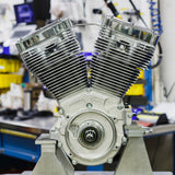 S&S Cycle V124 Long Block Engine - Chrome/Natural - Big Twin | Custom Chasis w/Alternator-Style Primary