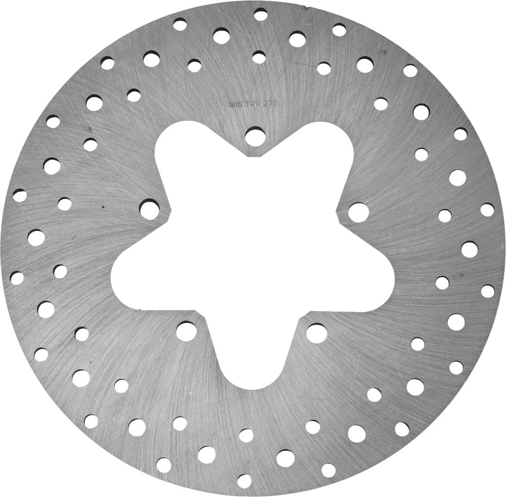 HARDDRIVE STEEL REAR ROTOR 11.5 DRILLED TOURING 86-99 MACHINED