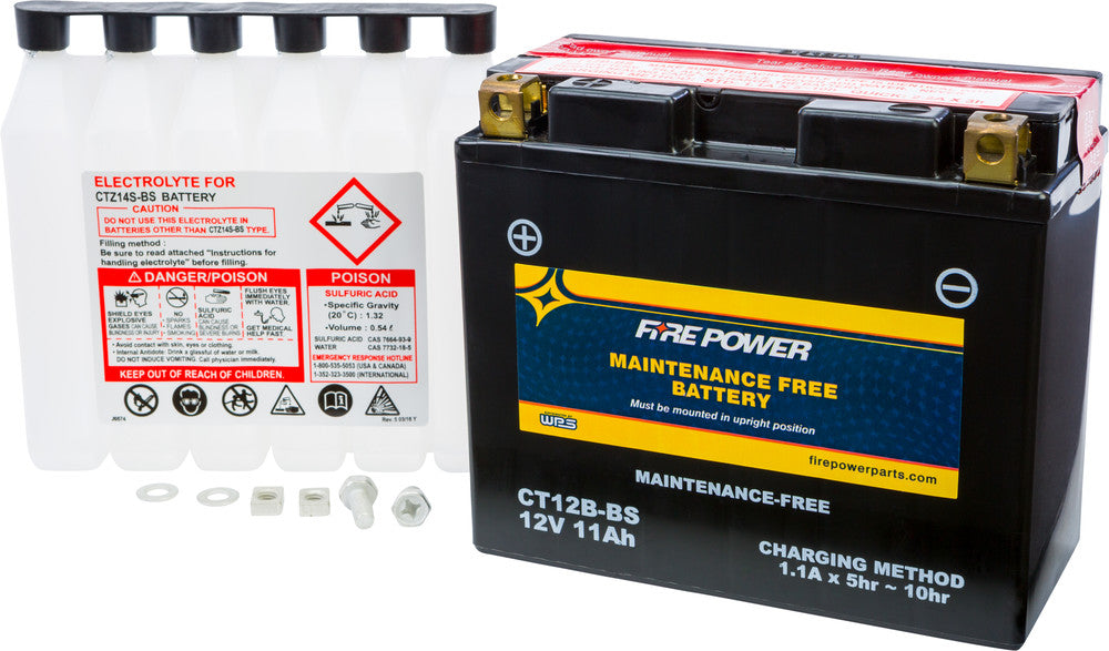 Fire Power Battery CT12B-BS Maiintenance Free - Ducati/Kawasaki/Yamaha/Triumph