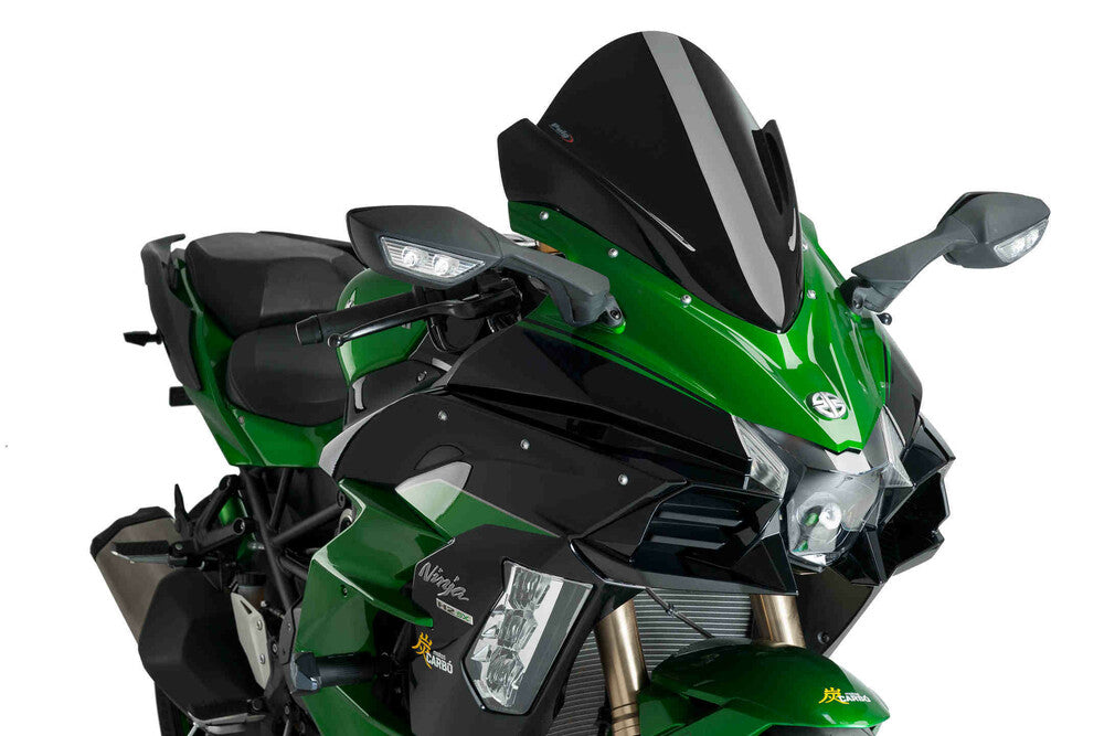 PUIG WINDSCREEN Z-RACING BLACK KAW