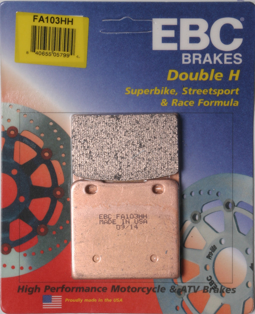 EBC BRAKE PADS FA103HH DOUBLE-H SINTERED