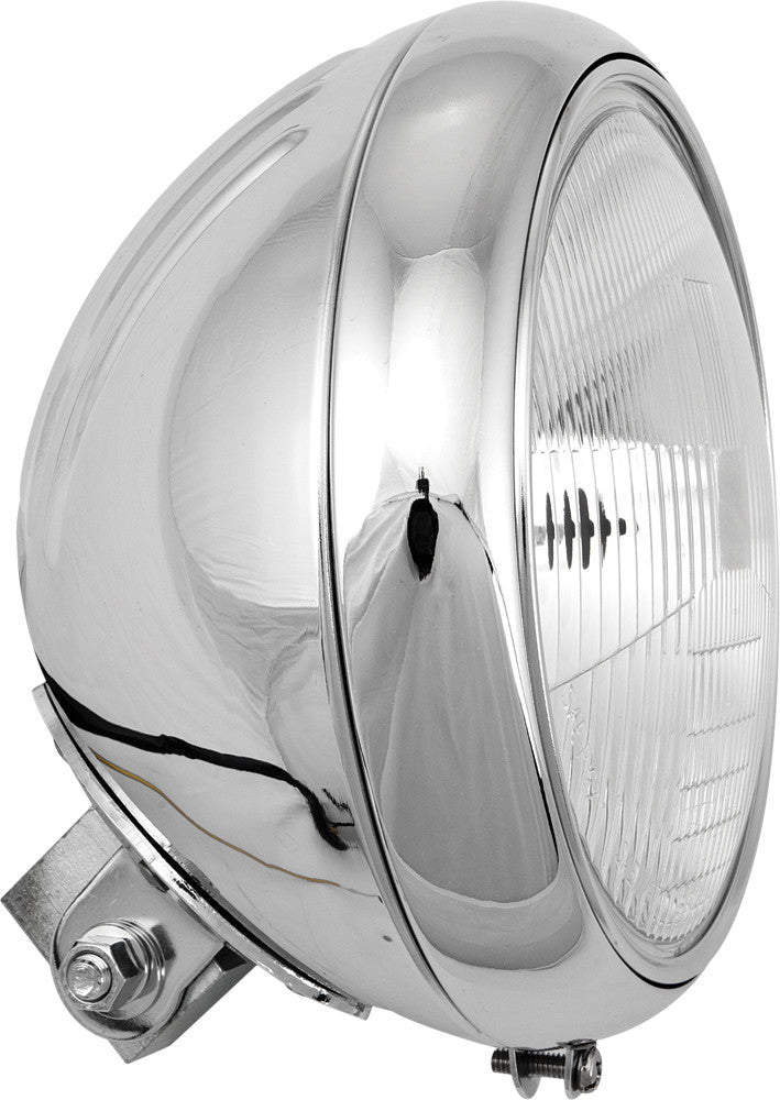 HARDDRIVE 7" HEADLIGHT GROOVED 60/55W CHROME