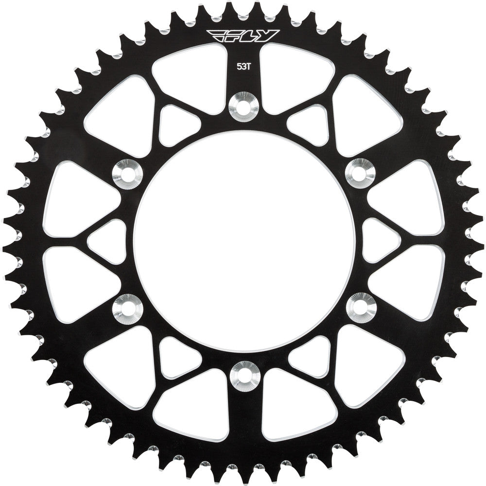 REAR SPROCKET ALUMINUM 53T-520 BLK HON