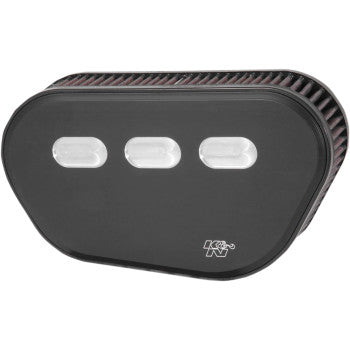 K & N Street Metal Air Intake Kit - Big 8 - Black - M8