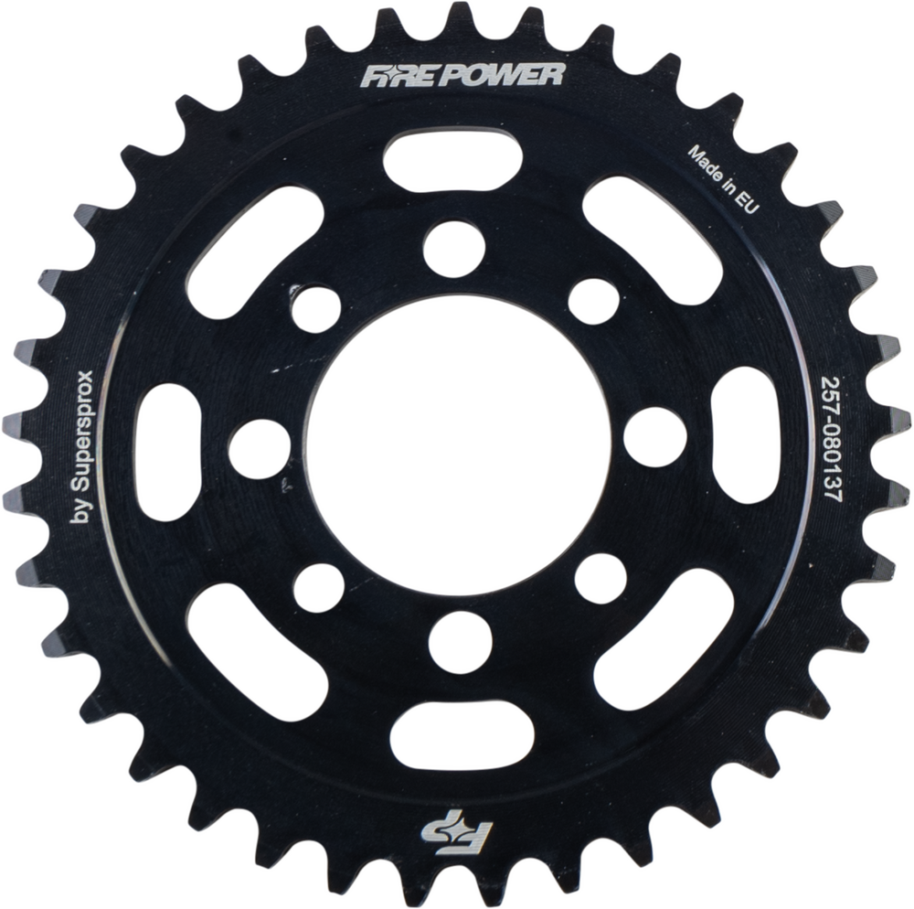 FIRE POWER REAR SPROCKET STEEL 37T BLK