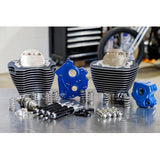 S&S Cycle 129" Power Package Engine Performance Kit - Chain Drive - Oil Cooled - Highlighted Fins - M8