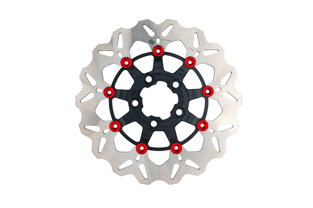 GBRAKES ROTOR 11.5" FLOATING WAVE RR BLACK/RED BUTTONS