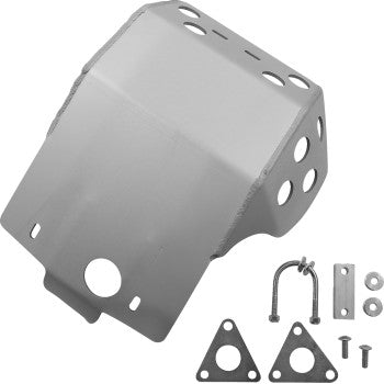 Moose Offroad Aluminum Skid Plate — Skid Plate Skid Plate - Silver - Kawasaki - KLR 650