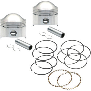 S&S Cycle Piston Kit - Low Compression - 80" Stock Motor - +.030