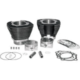 S&S Cycle 97" Big Bore Cylinder Kit - Wrinkle Black - Twin Cam