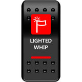 Moose Offroad Rocker Switch Rocker Switch - Lighted Whip - Red