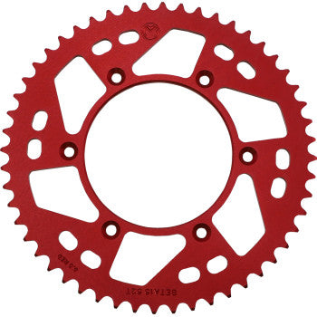 Moose Offroad Rear Aluminum Sprocket Rear Sprocket - Aluminum - 51 Tooth - Red - Beta