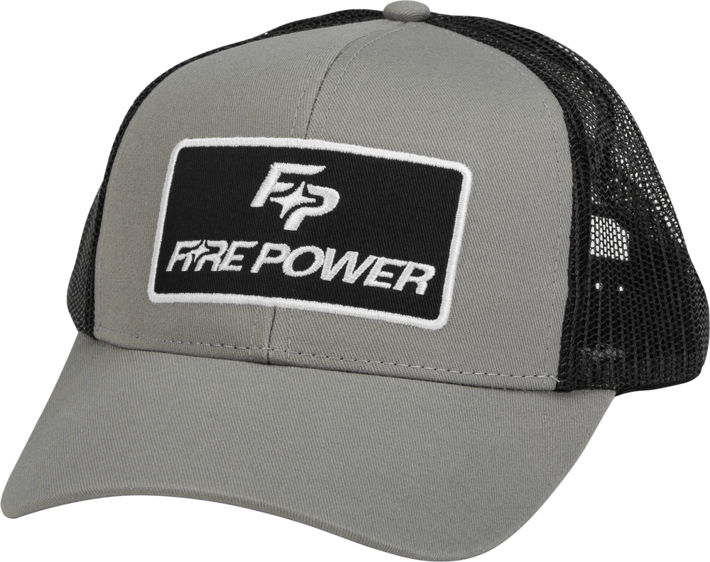 FIRE POWER CURVED BILL HAT GREY/BLACK