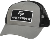 FIRE POWER CURVED BILL HAT GREY/BLACK