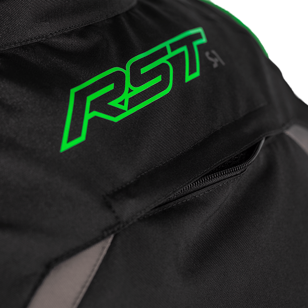 S1 CE JACKET BLK/GRY/NEON GRN TEXTILE