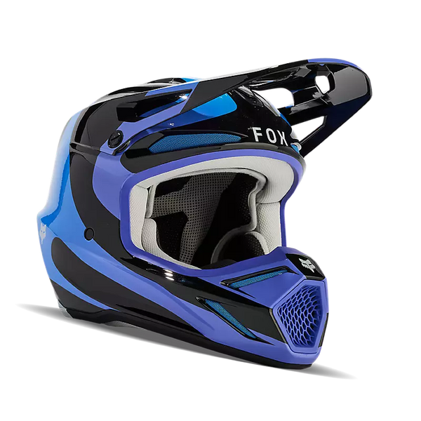 セキュリティ・セーフティ FOX V3 ANTI SCENE HELMET ELECTRIC BLUE M Fox Racing V3 Magnetic Black/Blue/Purple Helmet (M) – Performance