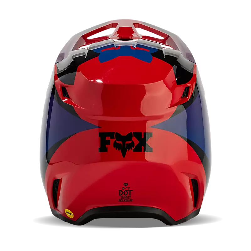 Fox V1 Streak Helmet Flo Red