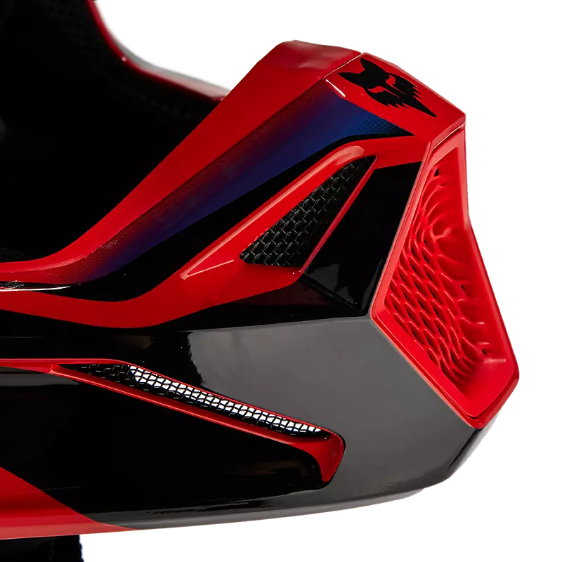 Fox V1 Streak Helmet Flo Red