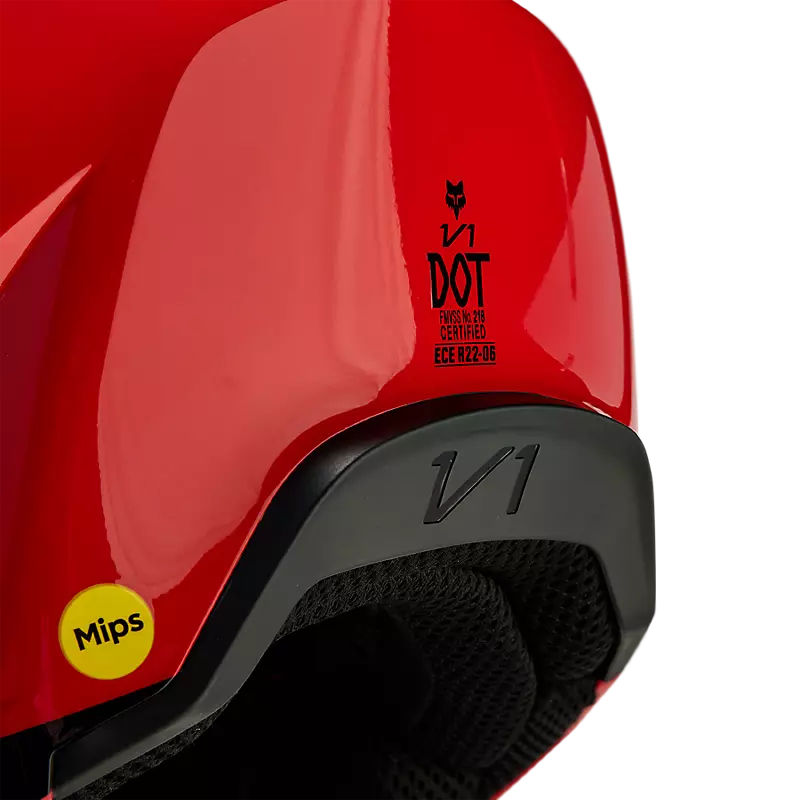 Fox V1 Streak Helmet Flo Red