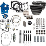 S&S Cycle 129" Power Package Engine Performance Kit - Chain Drive - Oil Cooled - Highlighted Fins - M8