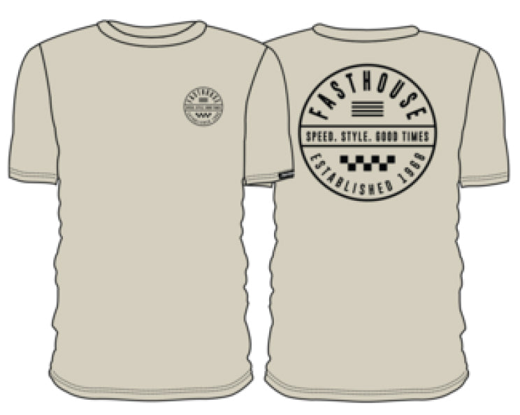 FastHouse STATEMENT TEE NATURAL LRG - STATEMENT TEE NATURAL