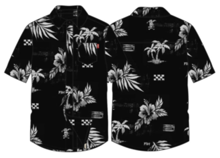 FastHouse ALANI BUTTON SHIRT BLK MED - ALANI BUTTON SHIRT BLK