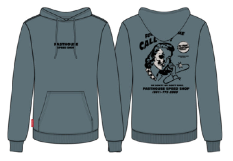 FastHouse CALL US PULLOVER SLATE  - CALL US PULLOVER SLATE