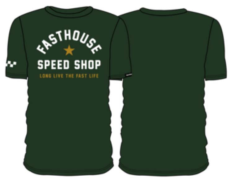 FastHouse FAST LIFE TEE GREEN LRG - FAST LIFE TEE