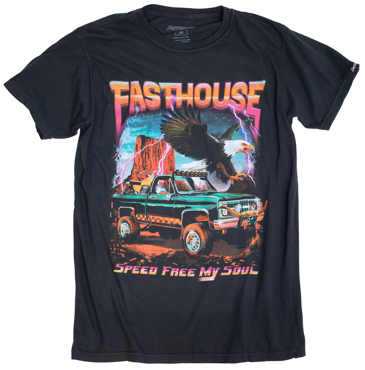 FastHouse WMN FREEDOM TEE BLACK SML - WMN FREEDOM TEE