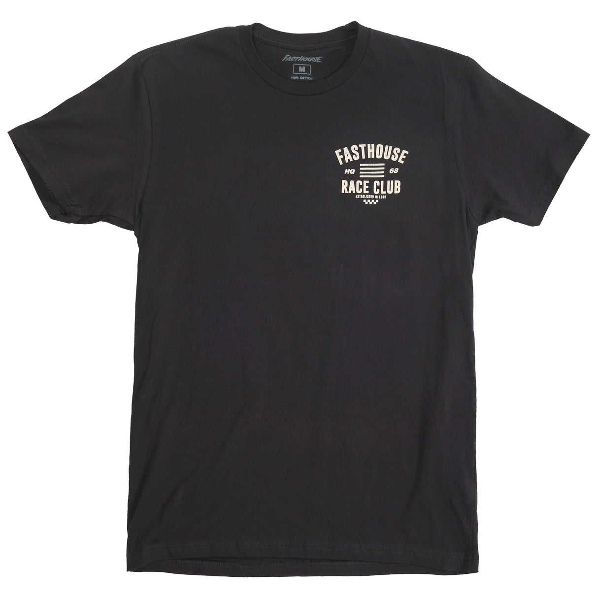 FastHouse HQ CLUB TEE BLACK MED - HQ CLUB TEE