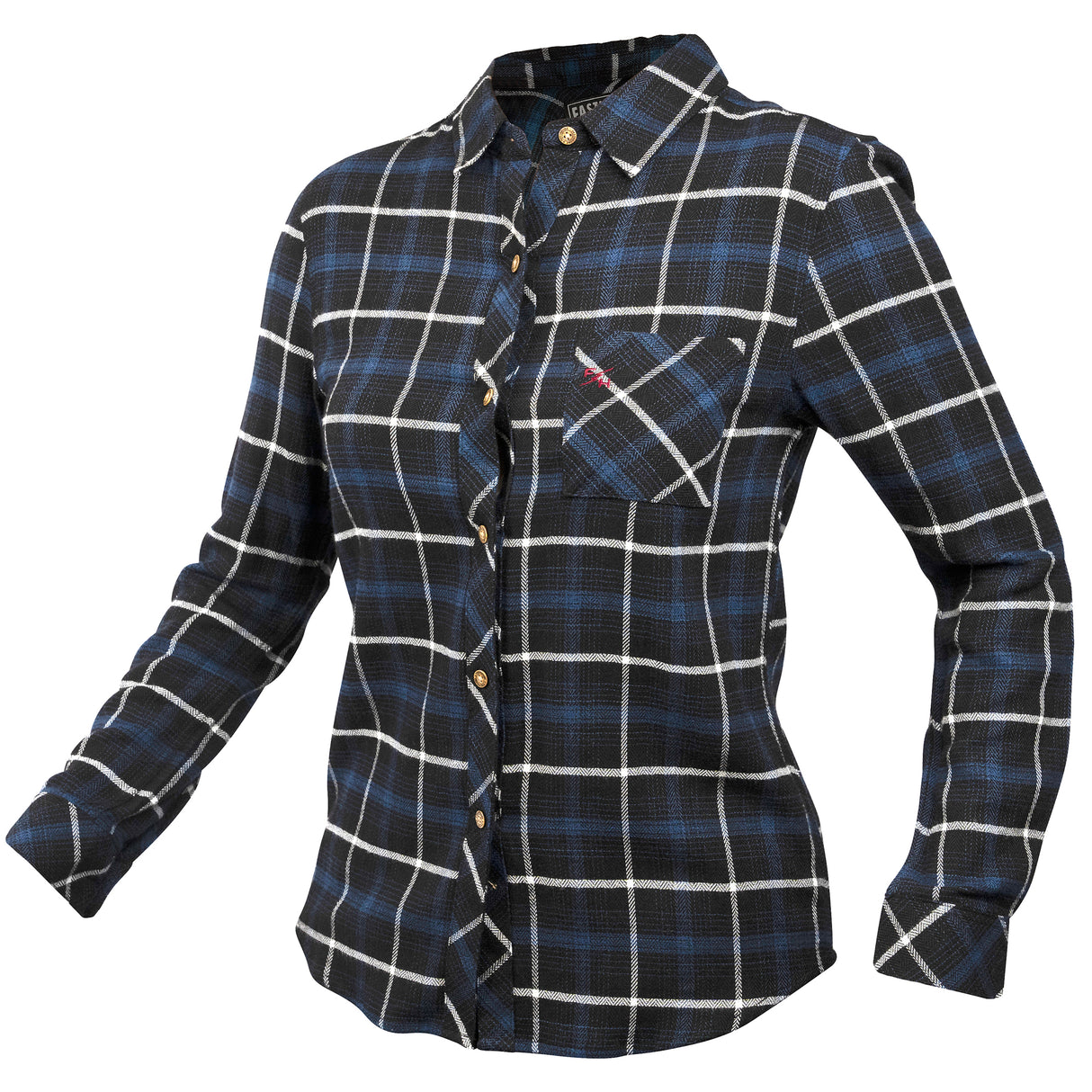 FastHouse WM HONEY FLANNEL BLU/BLK