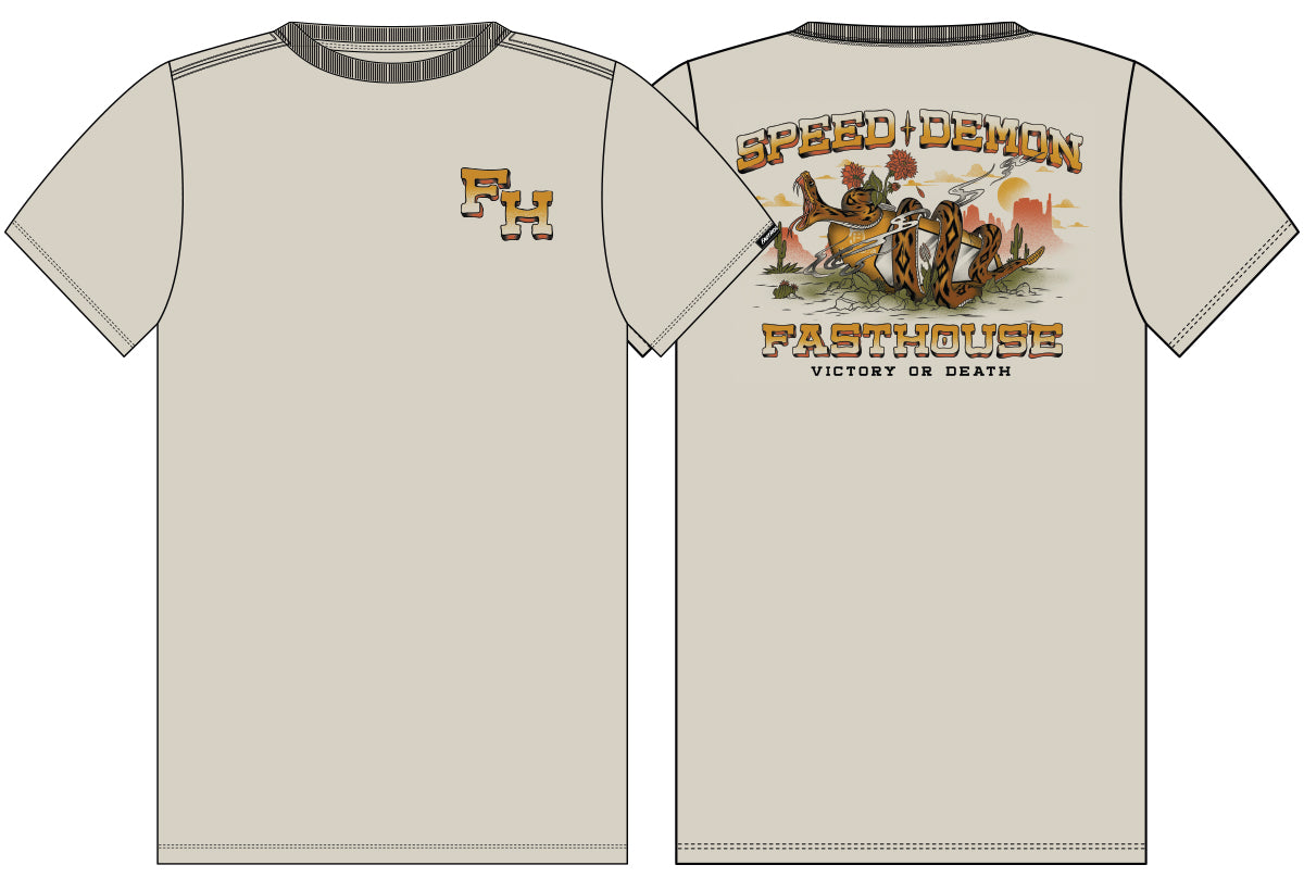 FastHouse TREADER SS TEE SANDSTONE