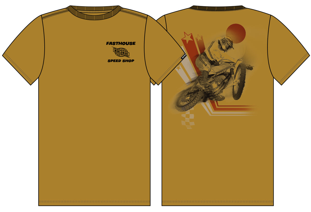FastHouse CHAMPION TEE VINTAGE GOLD