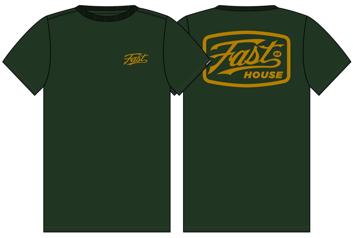 FastHouse CARRERA TEE FOREST GREEN