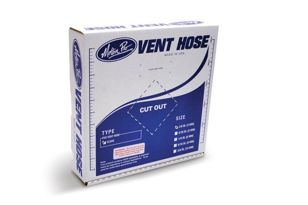 MOTION PRO CLEAR VINYL VENT LINE 1/8"X25'
