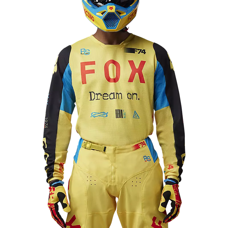 Fox Racing Mens 180 Nitro Motocross Jersey - Tamaño Medium - Color Maui
