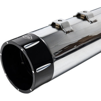 S&S Cycle 4-1/2" MK45 Performance Mufflers - Chrome with Black Tracer