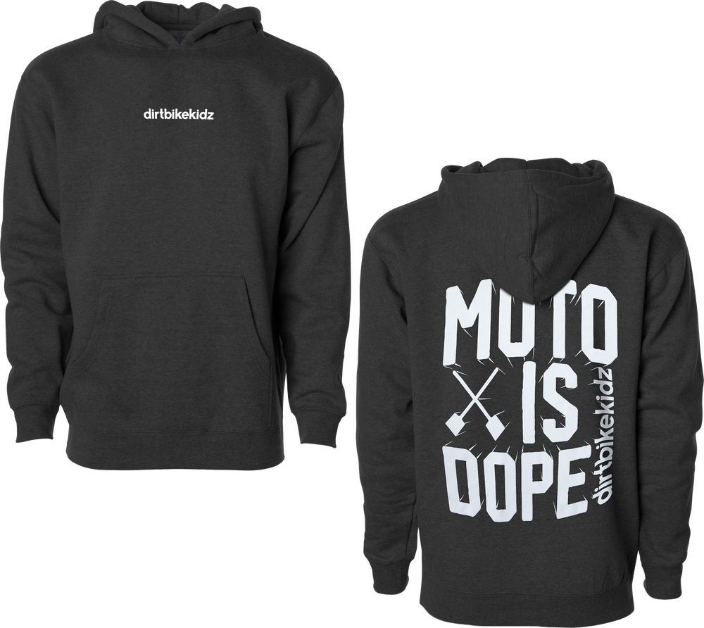 DBK Moto is Dope Youth Charcoal Heather Hoodie