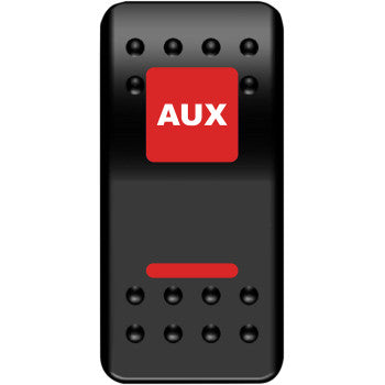 Moose Offroad Rocker Switch Rocker Switch - Auxilary Power - Red
