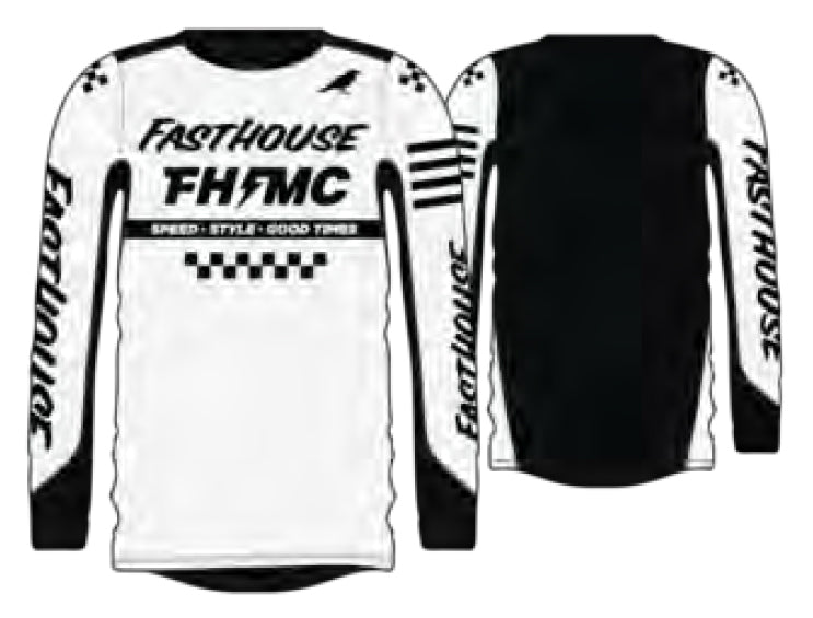 FastHouse A/C ELROD JERSEY WHITE LG - A/C ELROD JERSEY WHITE