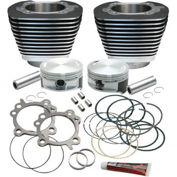 S&S Cycle Cylinder & Piston Replacement for S&S 106" Stroker Kit - Black