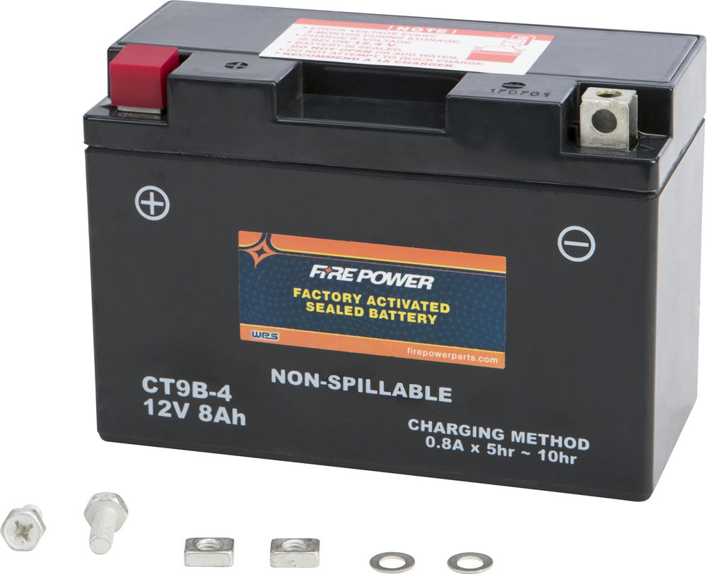 Fire Power Battery CT9B-4 CT9B Sealed Factory Activated - Yamaha