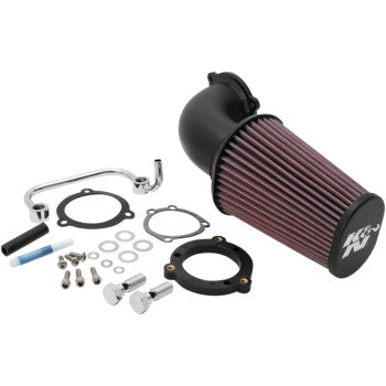 K & N Aircharger® Intake System with Mandrel-Bent Aluminum Intake Tube Kit
